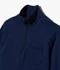 Zip Mock Neck - 12oz Cotton Fleece