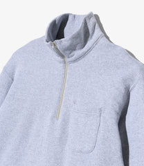 Zip Mock Neck - 12oz Cotton Poly Fleece