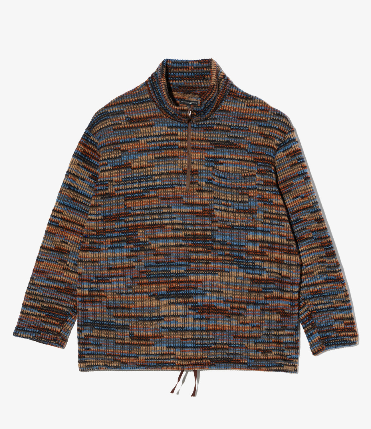 Zip Mock Neck - Wool Poly Sweater Knit