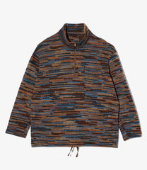 Zip Mock Neck - Wool Poly Sweater Knit