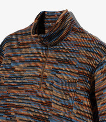 Zip Mock Neck - Wool Poly Sweater Knit