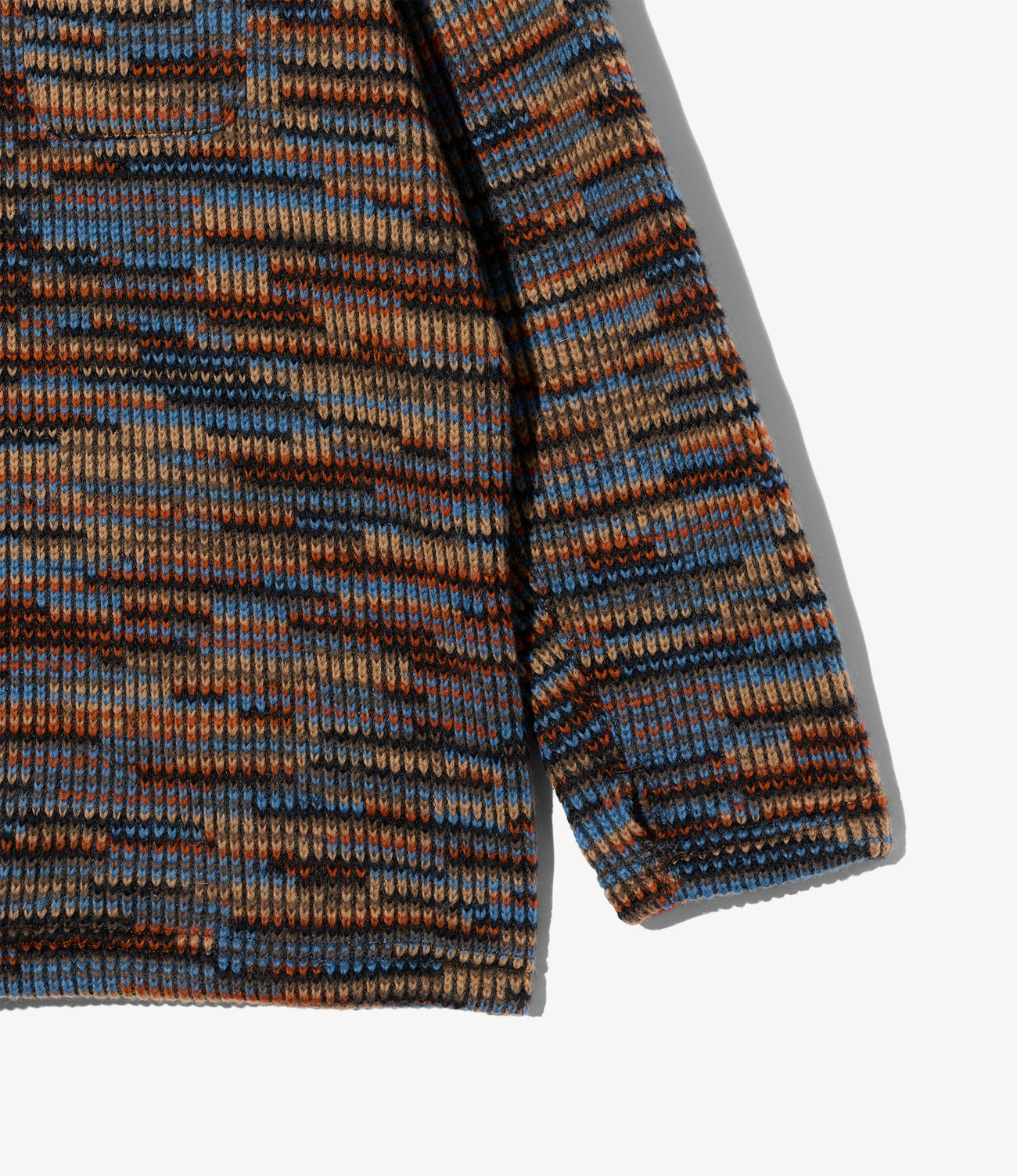 Zip Mock Neck - Wool Poly Sweater Knit
