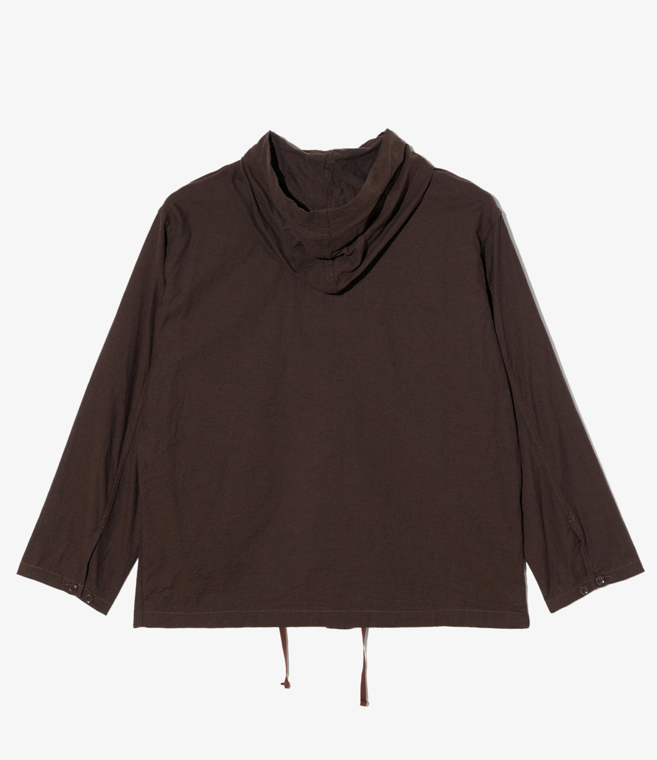 Zip Hooded Shirt - Cotton Brushed Twill