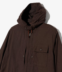 Zip Hooded Shirt - Cotton Brushed Twill