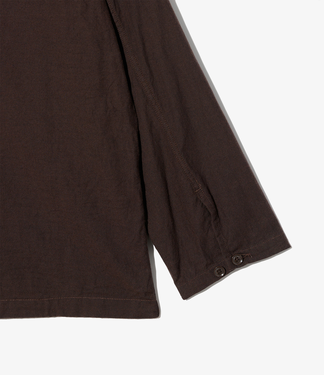 Zip Hooded Shirt - Cotton Brushed Twill