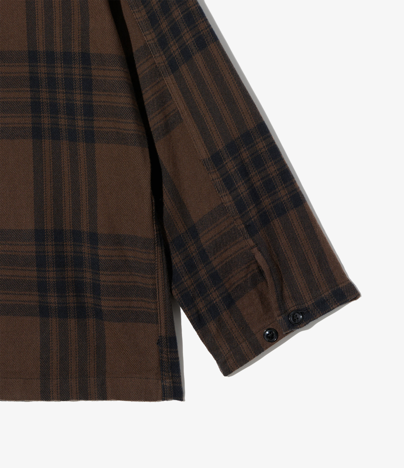 Zip Hooded Shirt - Cotton Flannel Plaid