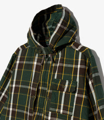 Zip Hooded Shirt - Heavy Twill Plaid