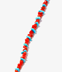 Necklace - Turquoise / Coral