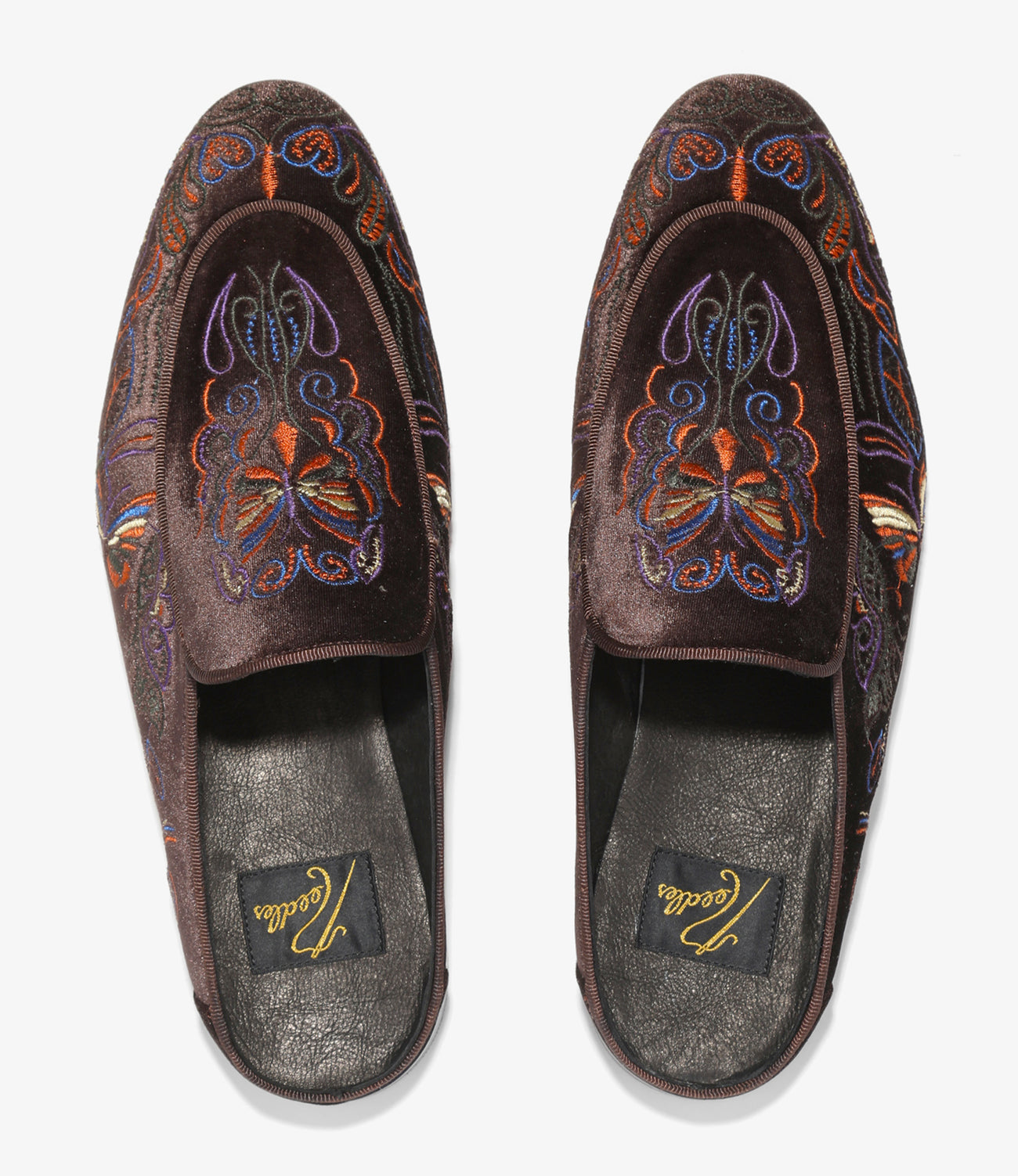 Velvet Mule - Papillon Embroidery – NEPENTHES ONLINE STORE