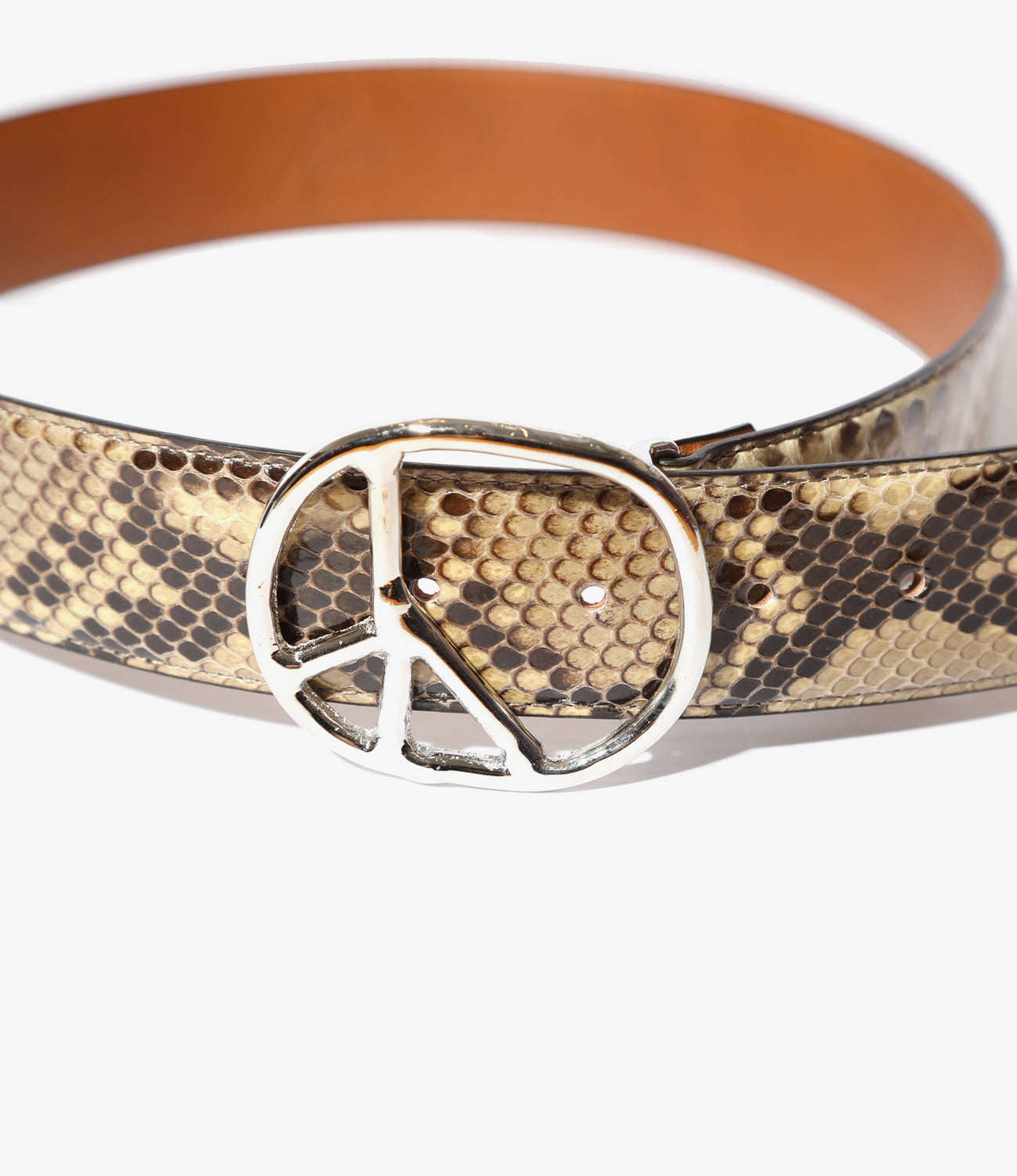 Peace Buckle Belt - Python – NEPENTHES ONLINE STORE