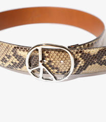 Peace Buckle Belt - Python