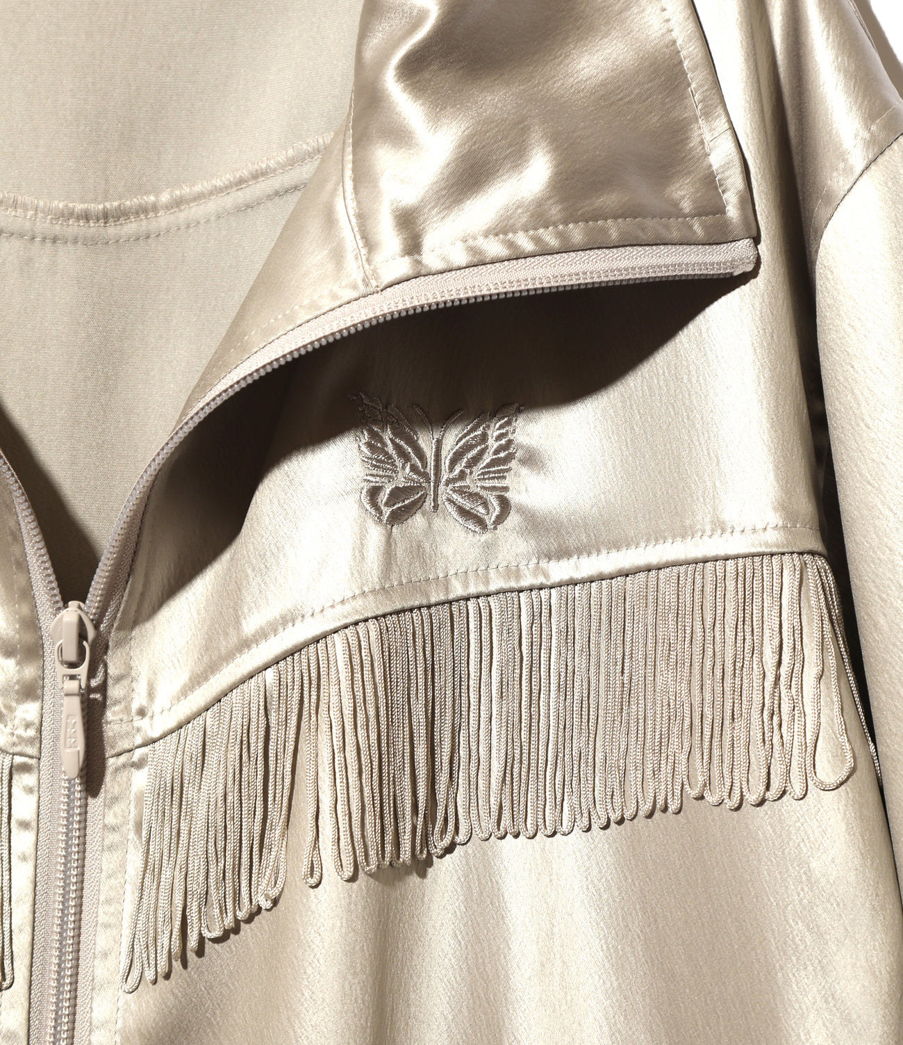 Fringe Track Jacket - Poly Sateen – NEPENTHES ONLINE STORE