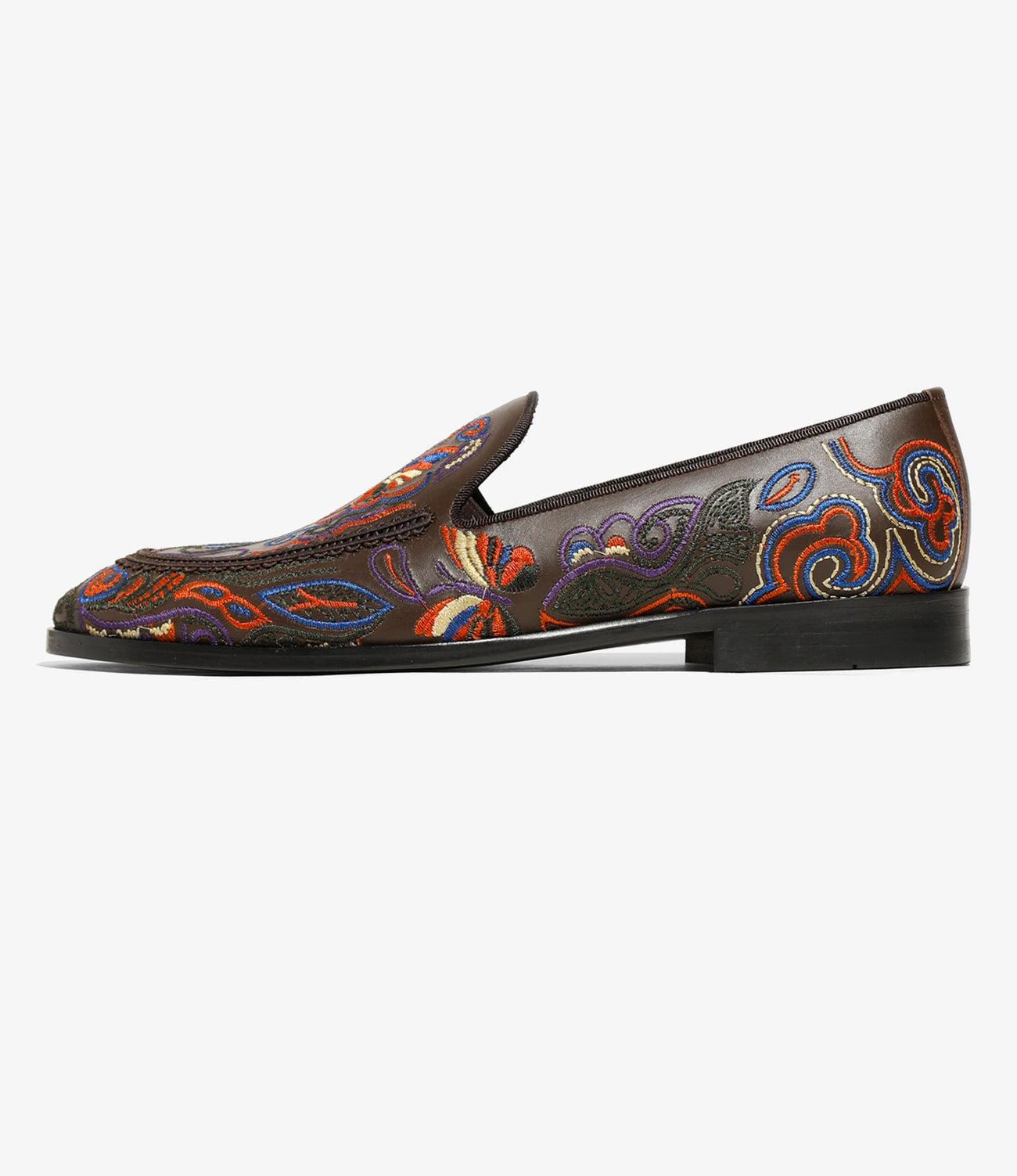 NEEDLES 　 Papillon Emb. Leather Slip-On