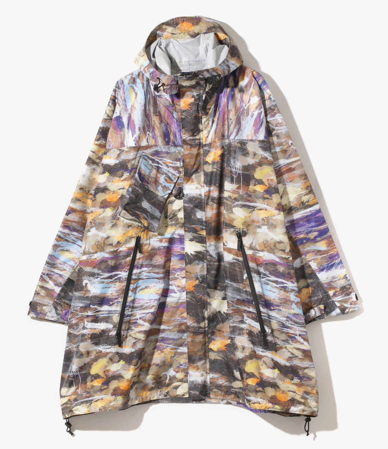 River Trek Poncho - Nylon Taffeta / 2Layer / Painting Pt