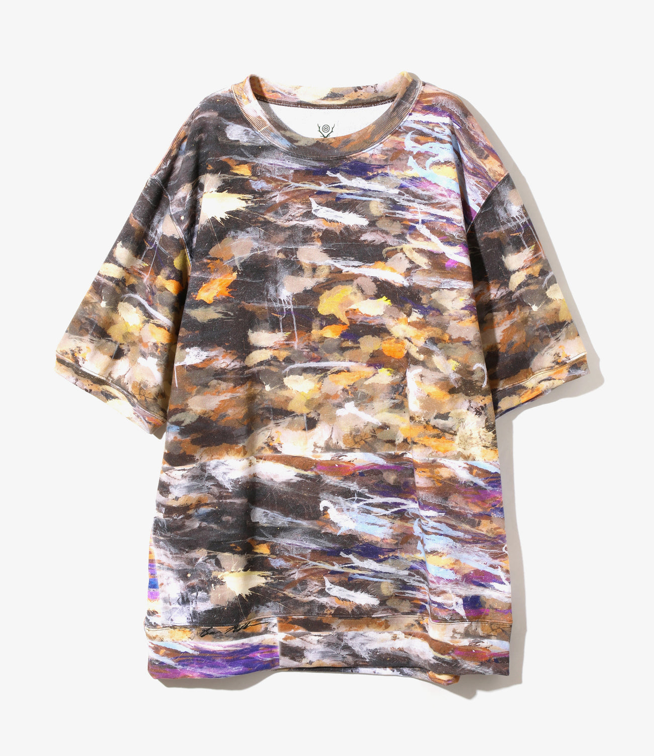 S/S Crew Neck Sweat Shirt - Poly Jersey / Painting Pt. – NEPENTHES